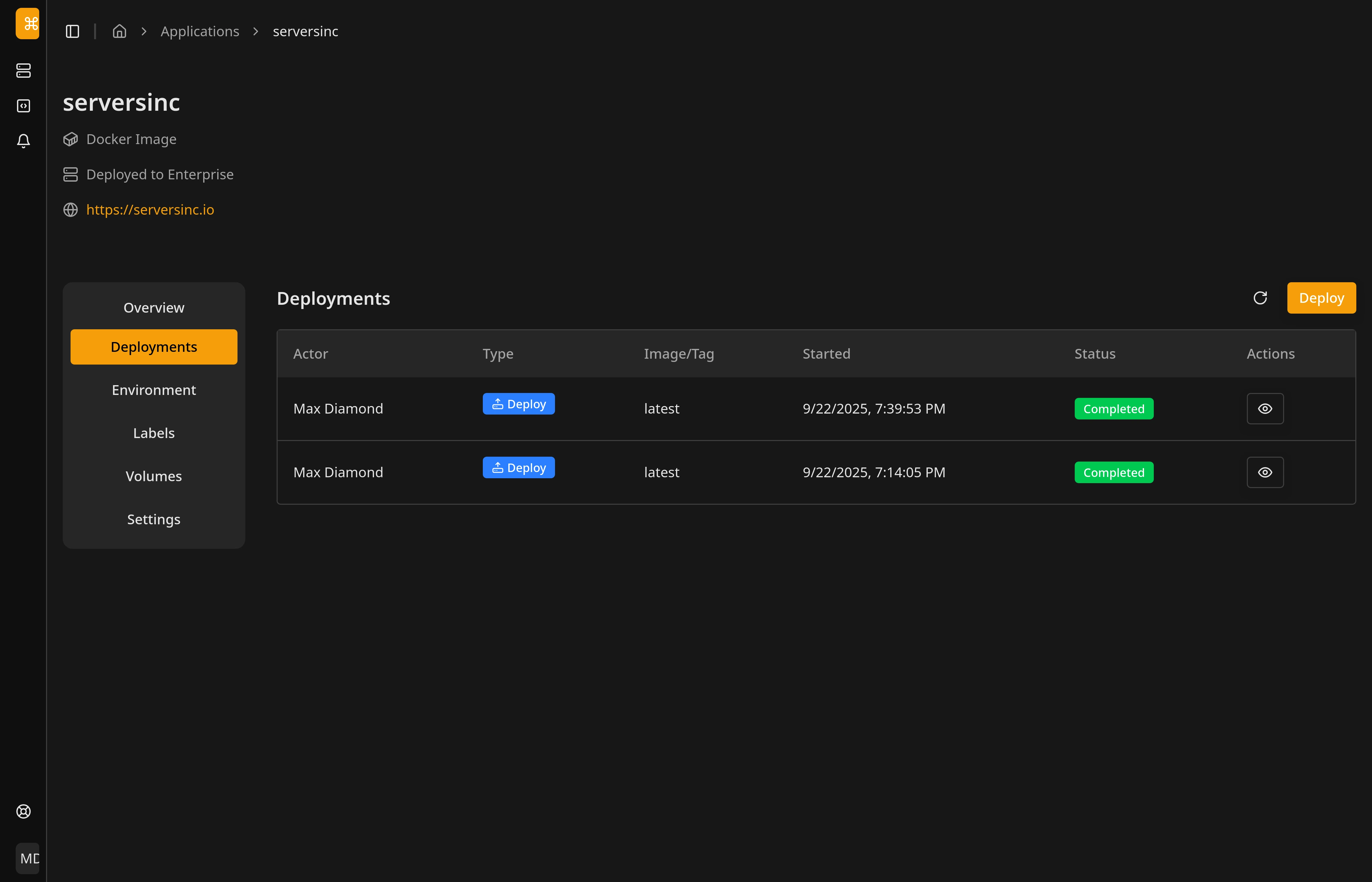 Application management illustration